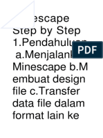 Minescape Step by Step