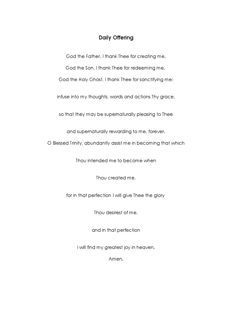 Daily Offering | PDF