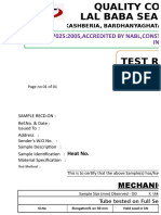 Iso/Iec 17025:2005, Accredited by Nabl, Constituent Board of Quality Council of India in The Field of Chemical and Mechanical Testing