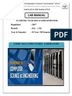 Cs8381 Datastructures Lab Manual