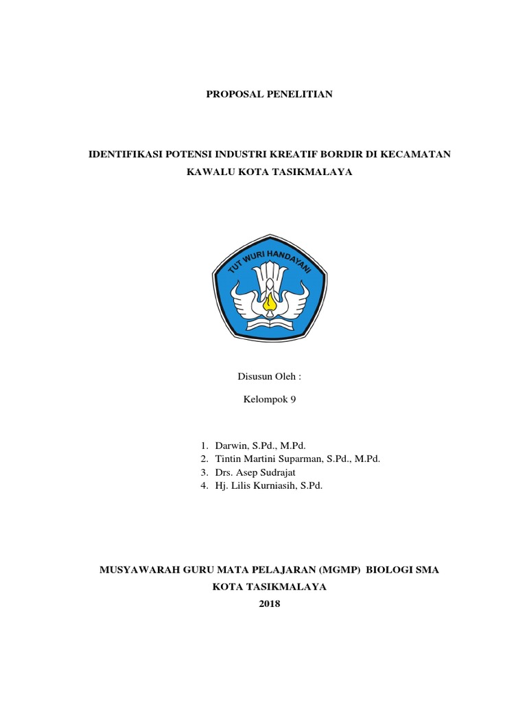Proposal Penelitian Kelompok 9 | PDF