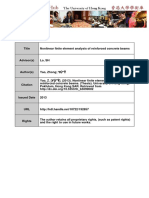 Nonlinear Finite Element Analysis of Reinforced Concrete Beams - Zhong