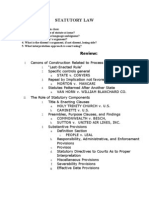 Stat Law Outline