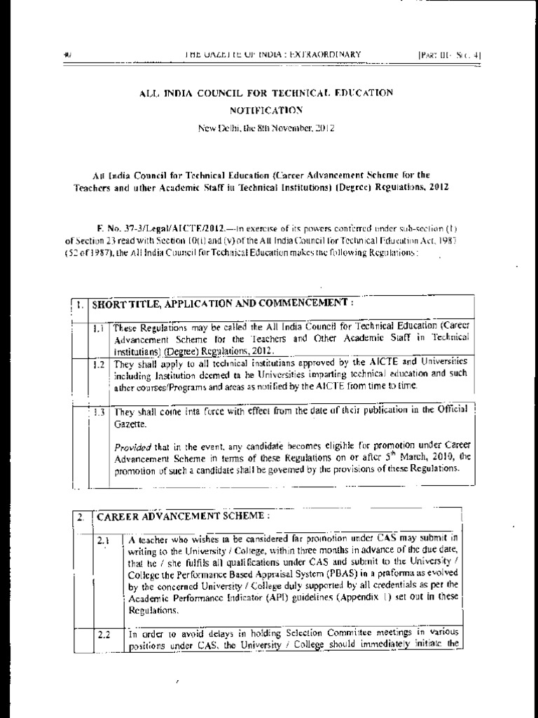 Cas Regulations