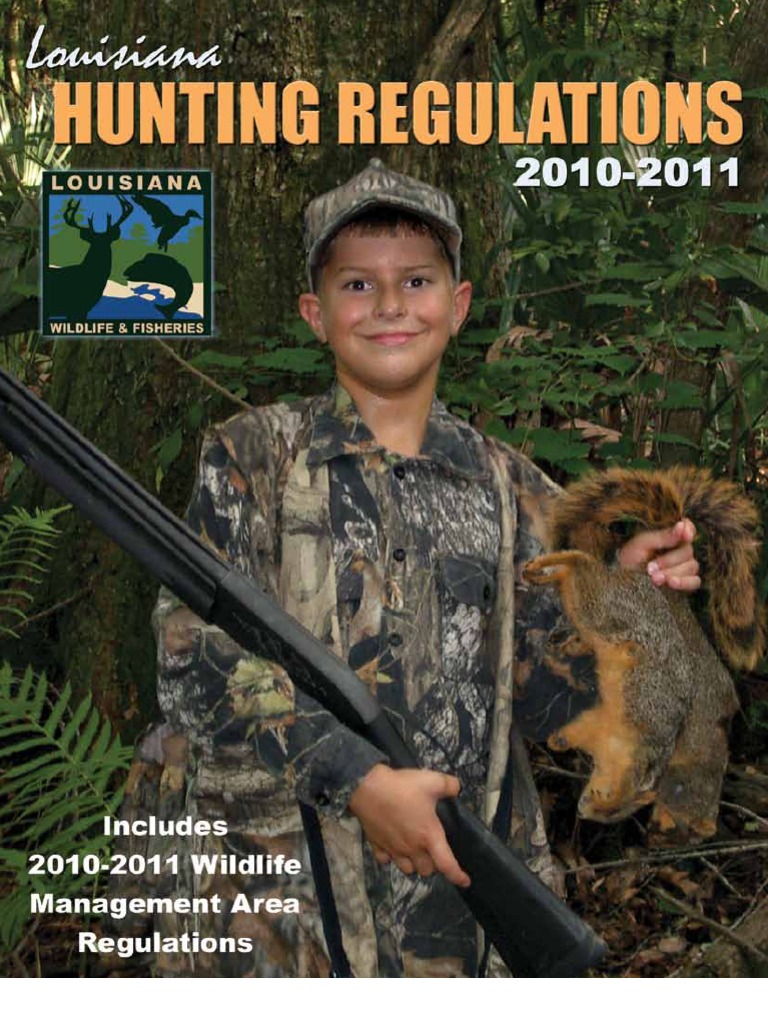 Louisiana Hunting Regulations 2024-2025 | PDF | Hunting | Big Game Hunting
