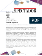 Articulo de Opinión - Escribir y Pensar