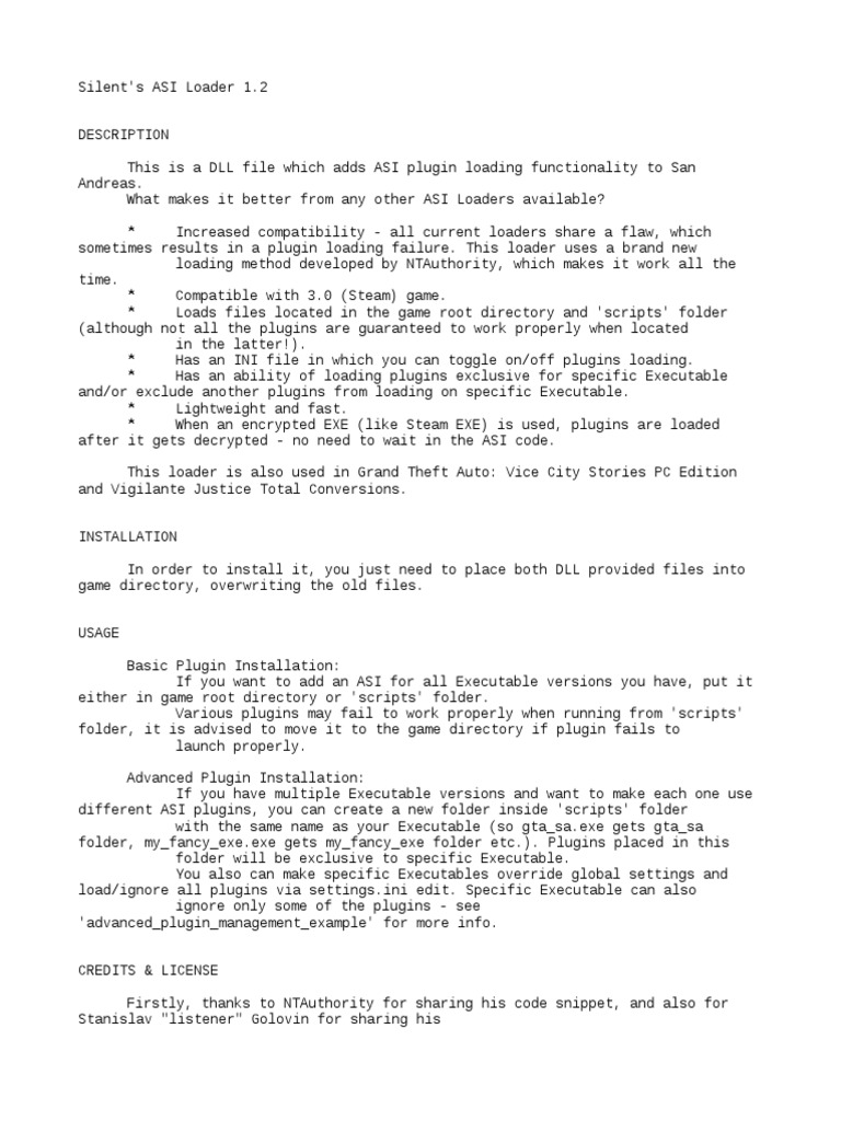 Asi Loader Readme Txt