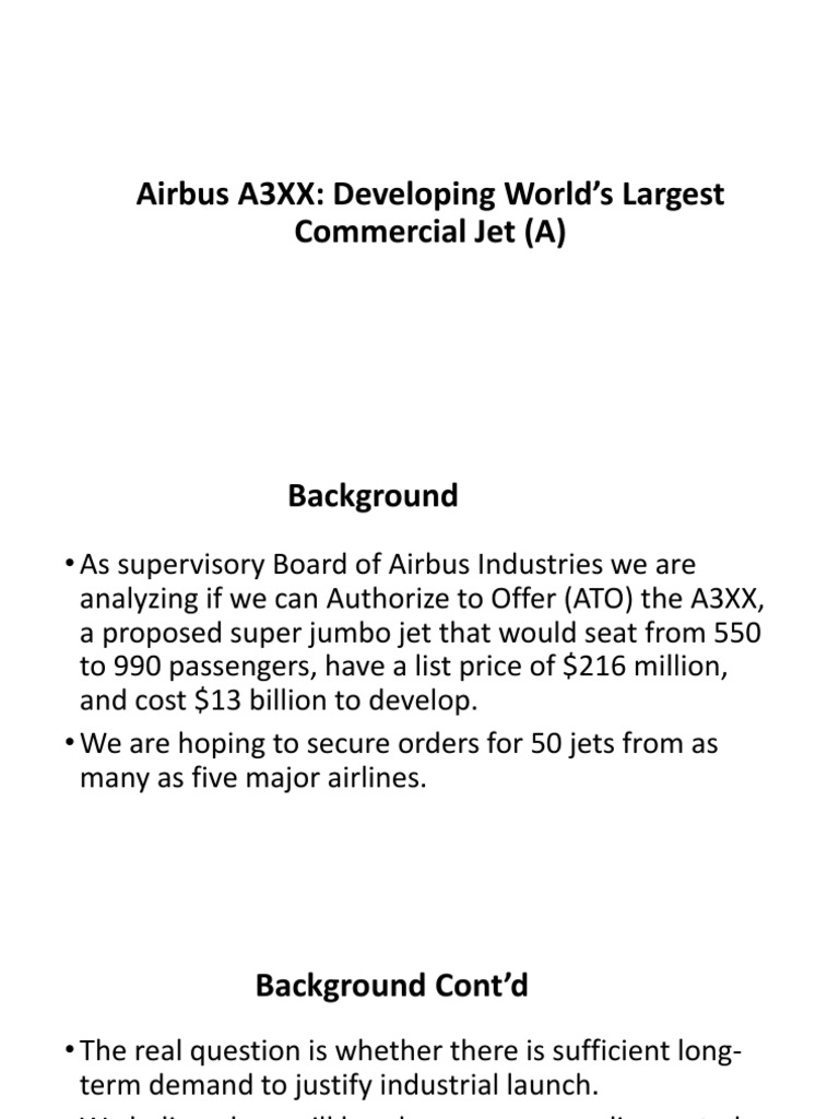 Airbus A3XX | PDF | Airbus | Economies