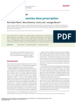 Personalized Exercise Dose Prescription: Prevention and Epidemiology