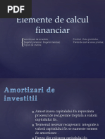 Elemente de Calcul Financiar