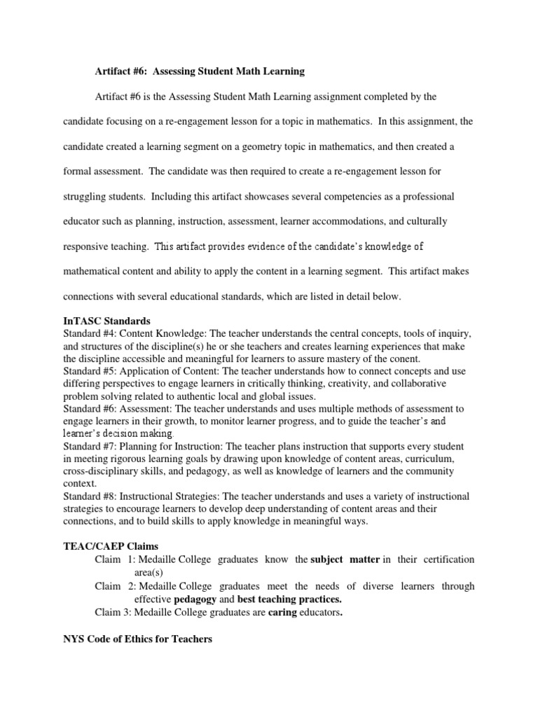 Assessing Student Math Learning Strategies | PDF | Learning | Teachers