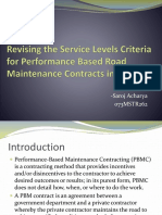Revising The Service Levels Criteria For Performance Based