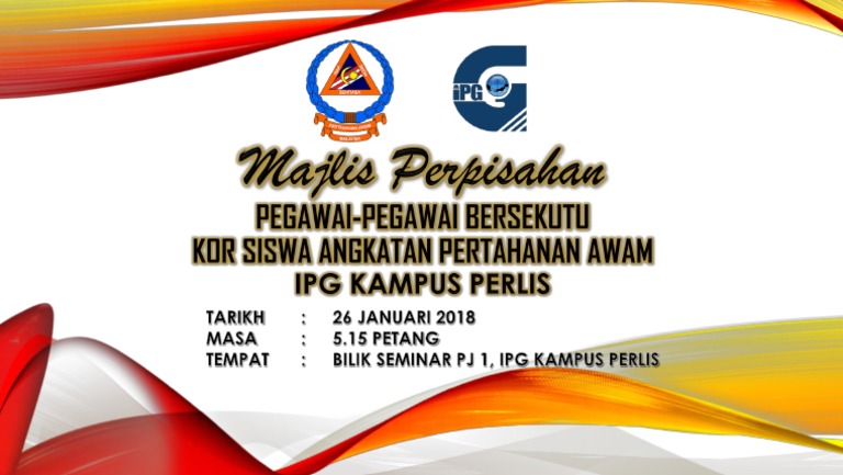BACKDROP Majlis Perpisahan SISPA 2018 | PDF