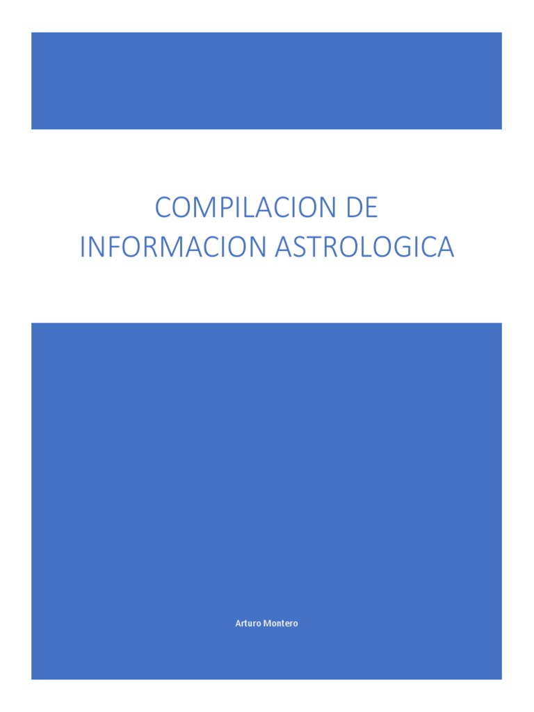 Guía Completa de la Carta Astral | PDF | Horóscopo | Planetas En Astrologia