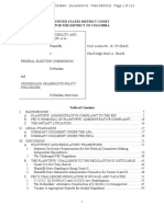 CREW v FEC and Crossroads (Intervenor) Opinion 16-CV-00259