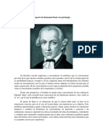 El Aporte de Immanuel Kant A La Psicología