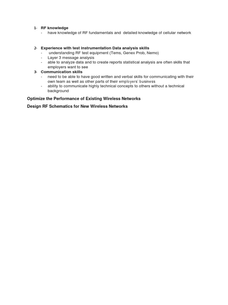 RF Knowledge: Optimize The Performance of Existing Wireless Networks ...