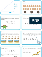 Tarjetas de Desafio Matematico 1er Ciclo Los Dinosaurios PDF
