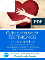 Marketing Libélula Guía para Pedir Testimonios A Tus Clientes PDF