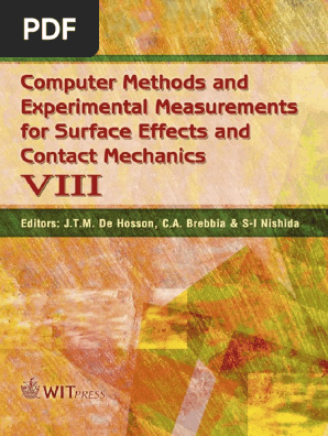 Computer Methods And Experimental Measurements For Surface Effects And Contact Mechanics Fatigue Material Titanium
