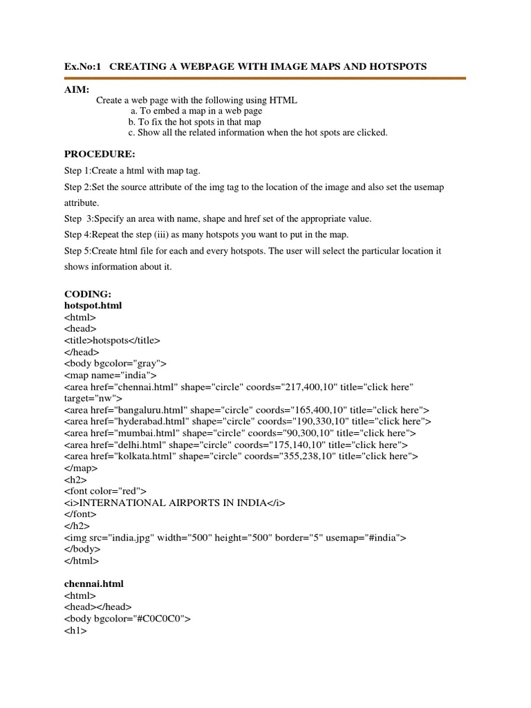 CS6512IP Lab Manual PDF Java Servlet Html Element