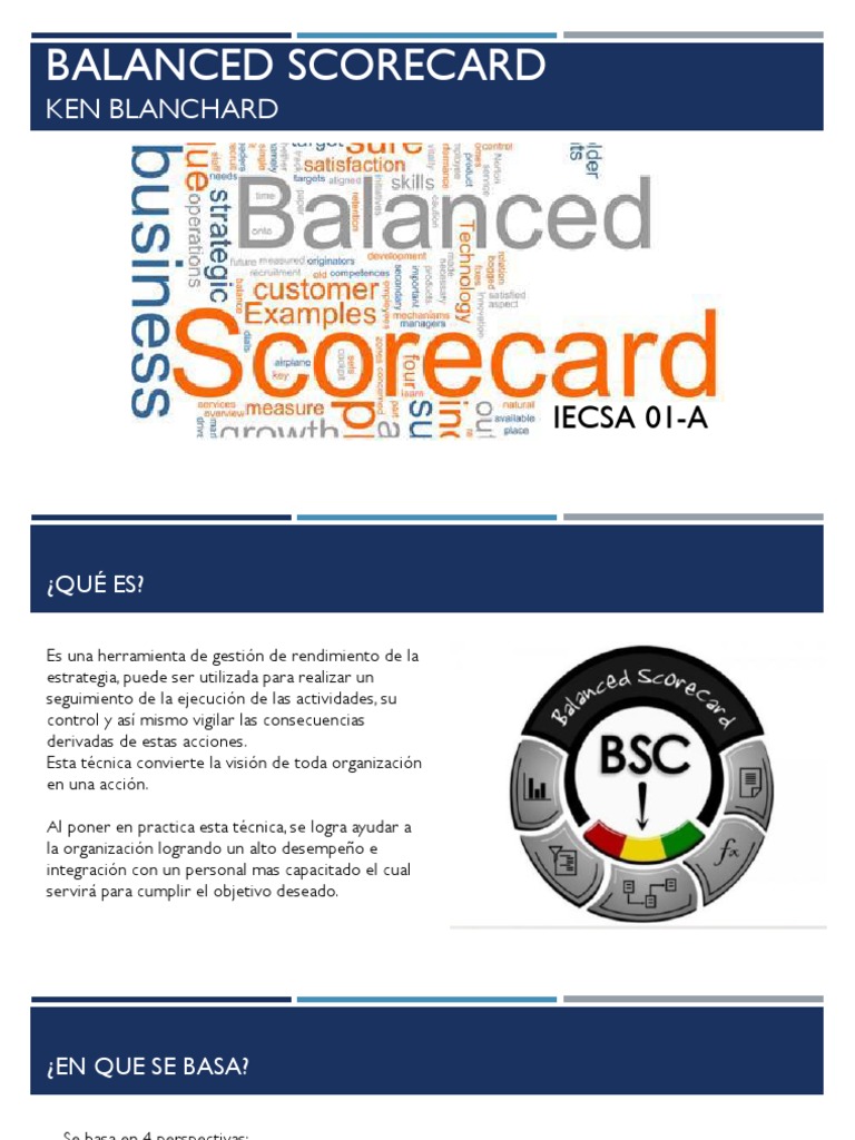 Balanced Scorecard | PDF | Business | Economias