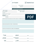 IC Employee Incident Report Template