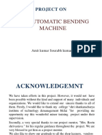 Semi Automatic Bending Machine: Project On