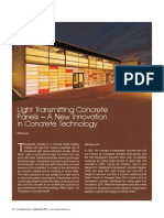 Light Transmitting Concrete Panels A New Innovation in Concrete Technology PDF