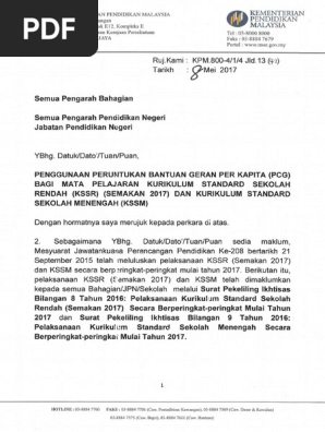 Surat Kelulusan Pindah Peruntukan Kssr 2017