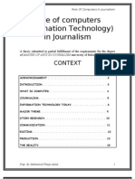 Role of Computers in Journalism