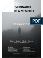 IX Seminario Sobre A Memoria