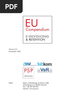 EU-Compendium E-Invoicing and Retention-Version 2 0 FINAL
