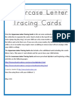 Uppercase Tracing Cards PDF