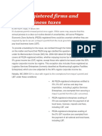 PEZA-registered Firms and Local Business Taxes: Taxwise or Otherwise