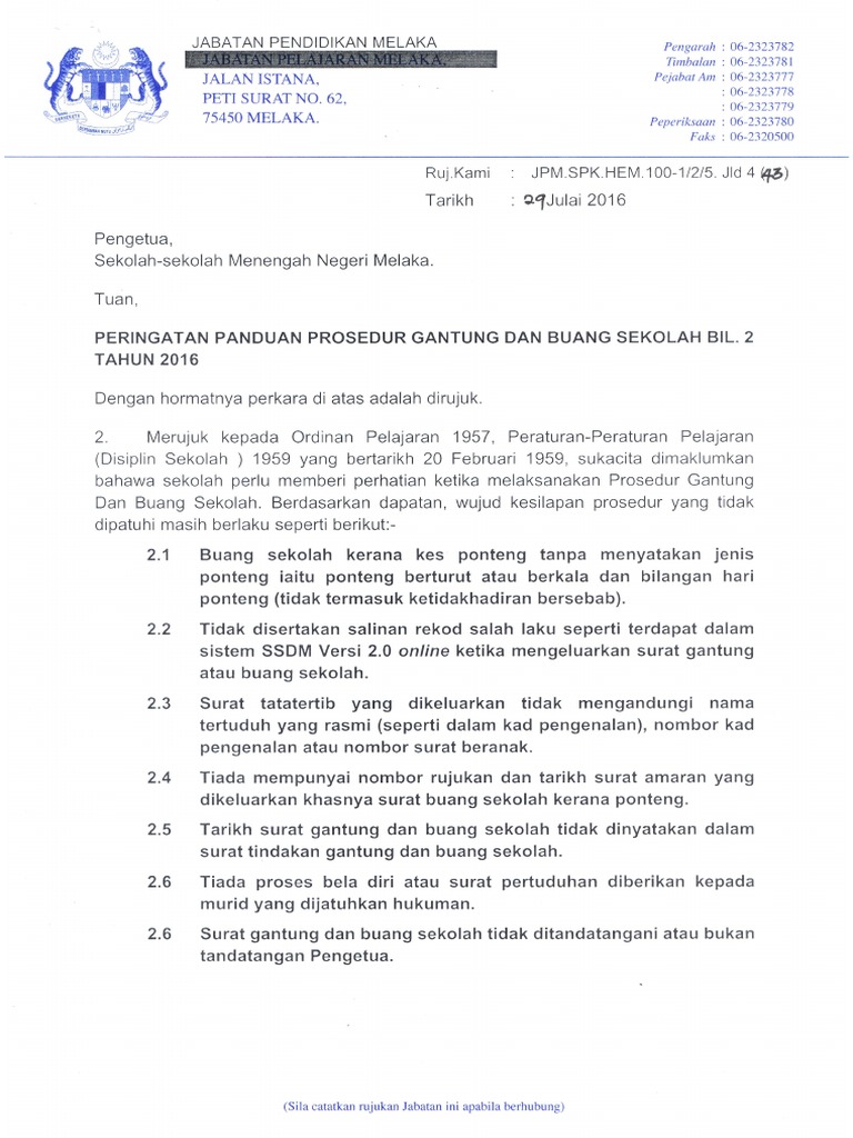 Cara Jana Surat Gantung Sskol Sekolah