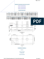 Result Summary: Combined Foundation Design (Aci 318-05)