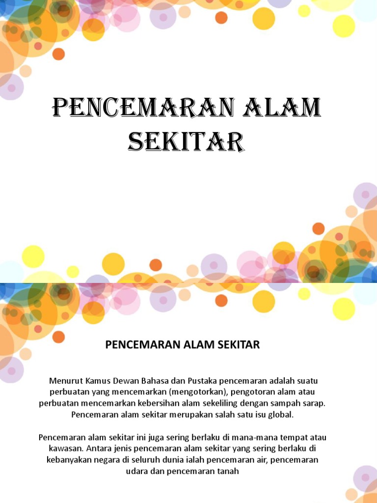 Pencemaran Alam Sekitar Pdf