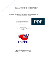 Industrial Training Report On Ratemyskills