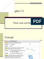 Chapter 1.1 Points Lines and Planes