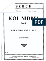 Kol Nidrei Op 47 for Cello and Piano