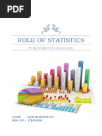 Role of Statistics: in Mathematical Modelling