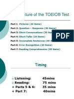 Structure of The TOEIC® Test