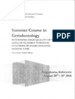 Summer Course Gerodontology Ugm