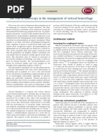 Role of Endoscopy in The Management of Variceal Hemorrhage