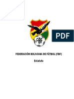 Federacion Boliviana de Futbol (Fbf) Estatuto