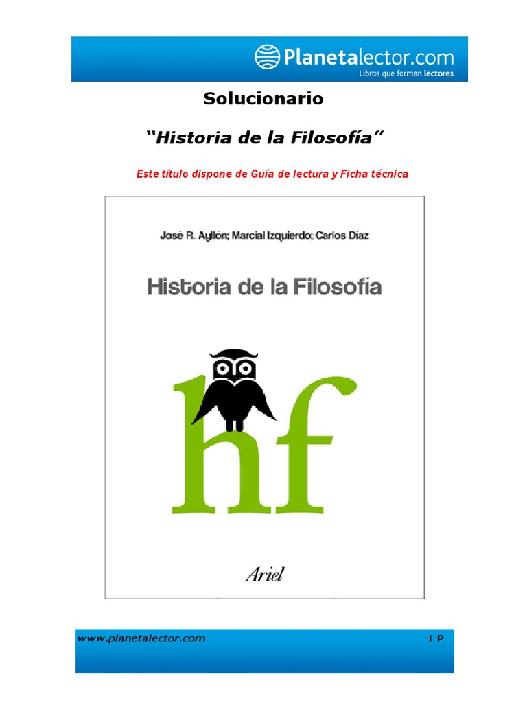 Solucionario Historia de La Filosofa PDF | PDF | Immanuel Kant | Existencia