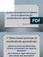 Cómo elaborar una rúbrica para evaluar resultados de aprendizaje