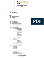 Temario Curso Sonido en Vivo
