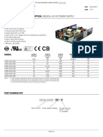 Vufm-S400 Description: Medical Ac-Dc Power Supply: Series